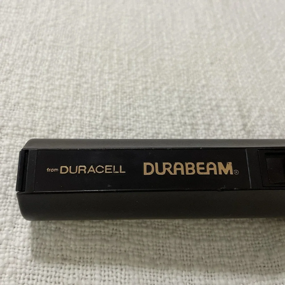 Vintage Duracell Durabeam With Working Bulb Brown Orange 70's Style Plastic 2x D